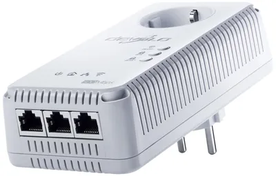 Produktbild von Devolo dLAN 500 AV Wireless+, 500 Mbit/s, IEEE 802.11a, IEEE 802.11b, IEEE 802.11g, IEEE 802.11n, IEEE 802.1p, IEEE 802.3, IEEE 802.3u, IEEE..., Wi-Fi 4 (802.11n), 802.11a, 802.11b, 802.11g, 300 Mbit/s, 1024-QAM, 256-QAM, 64-QAM, BPSK, OFDM, QPSK