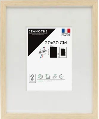 Zdjęcie produktu dla Drewniana rama Ceanothe Wild 24x30 cm naturalna