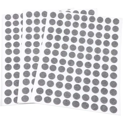 Produktbild von Adsamm® | 324 x Filzgleiter | Ø 10 mm | Grau | rund | 1.5 mm dünne selbstklebende Filz-Möbelgleiter in