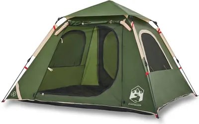 Produktbild von vidaXL Kuppel-Campingzelt 4 Personen Grün Quick Release