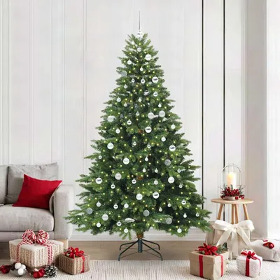 Obrázok produktu pre Maison Exclusive – Umelý vianočný stromček so 300 LED diódam, zelený, výška 210 cm, vyrobený z PE a PVC