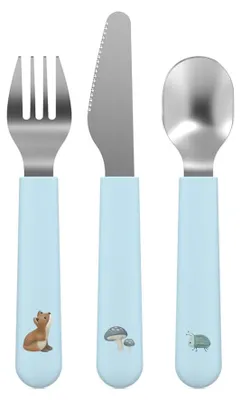 Image de Set de couverts pour enfants Mepal Mio, 3 pièces, Little Dutch - Forest Friends