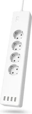 Produktbild von HAMA Smarte WLAN-Steckdosenleiste 4-fach, einzeln schaltbar, Überlastsch., 4xUSB (00176628)