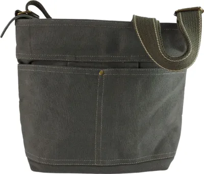 Produktbild von Damen Vegan Umhängetasche. Die nachhaltige Crossbody Hobo Tasche ist aus 100% Baumwolle/Canvas Große Stofftasche als Geschenkidee für Frauen