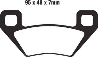 Image de Plaquettes de frein arrière pour Arctic Cat Cat 250 4WD, année de fabrication 2005 - Plaquettes de frein EBC - Neuf