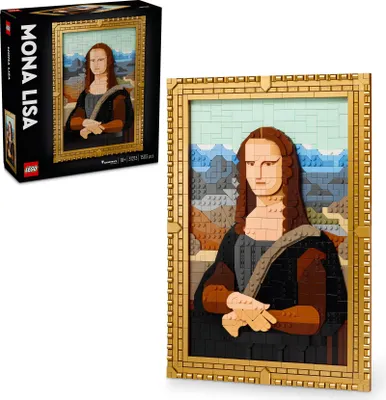 Productafbeelding van LEGO Art Mona Lisa, set voor volwassenen, schilderij van Leonardo da Vinci om op te hangen, creatieve activiteit voor mannen en vrouwen, cadeau voor kunstliefhebbers, Italiaanse Renaissance kunst, 31213