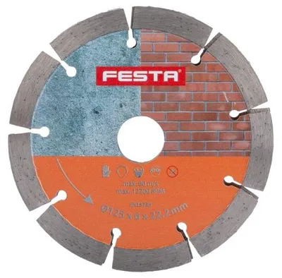 Obrázek produktu pro Kotouč diamantový FESTA segment dvojitý 125x6x22.2mm 21195