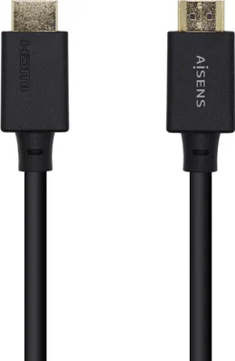 Produktbild von AISENS A150-0423, 2 m, HDMI Typ A (Standard), HDMI Typ A (Standard), 3D, 48 Gbit/s, Schwarz