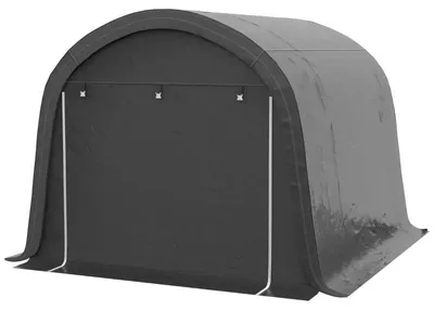 Image de Tente de stockage pour jardin et moto - Abri de jardin | Couleur : Gris | Dimensions : 300 x 300 x 235 cm