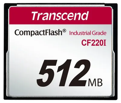 Productafbeelding van Transcend CF220I Industriële temperatuurbestendige - Flash-geheugenkaart - 512 MB - CompactFlash