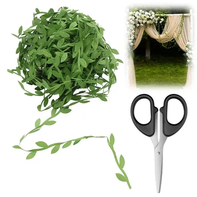 Image de Guirlande de lierre artificiel, 20 mètres, tissu vert, décoration