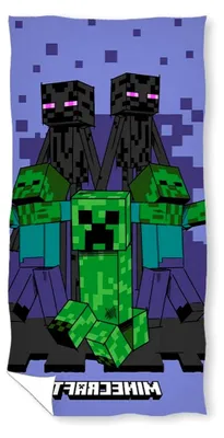 Produktbild von Minecraft Duschtuch Badetuch Strandtuch 70 x 140 cm