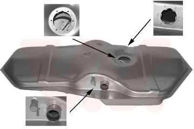 Produktbild von VAN WEZEL Kraftstofftank Kraftstofftank für OPEL Astra F CC (T92) 52L 3730084