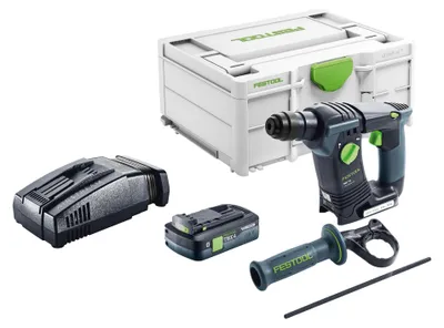 Produktbild von Festool BHC 18-Basic Akku Bohrhammer 18 V 1,8 J SDS Plus Brushless + 1x Akku 4,0 Ah + Schnellladegerät + Systainer