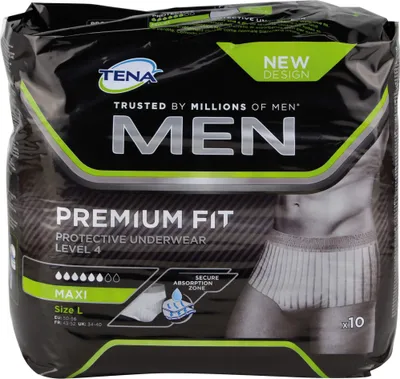 Produktbild von TENA Men Level 4 Premium Fit Prot. Underwear Gr. L, 10 St. Einlagen