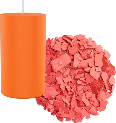 Produktbild von Kerzenfarbe Orange 10g Flocken Fettfarbstoff RAL- für alle Wachsarten
