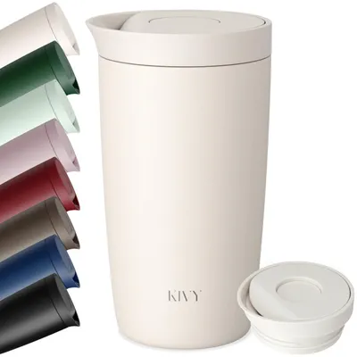Image de Elzusha - Tasse isotherme en acier inoxydable de 350 ml, à double paroi