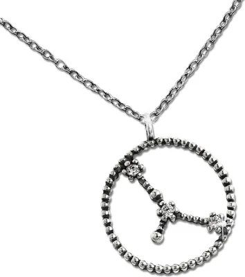Image de SilberDream Collier en argent 925 45cm Signe du zodiaque Poissons Bijoux D2SDK8503W