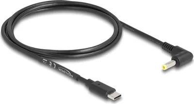 Produktbild von Delock USB Type-C Stromkabel zu DC 4,0 x 1,7 mm Stecker gewinkelt 1,5 m