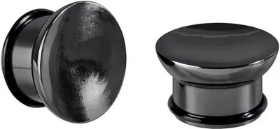 Productafbeelding van Dailygoods- Oorplugs Roestvrij Staal - Tunnels Double Flared - Oorpiercing Sieraden - Uitgerekte Expander - 6 mm/16 mm - 1 Paar