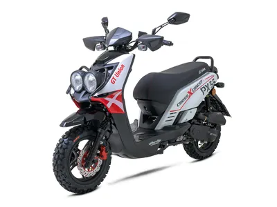 Produktbild von Motorroller PX55 Cross 50ccm 25 km/h Euro 5 weiß-rot GT Union
