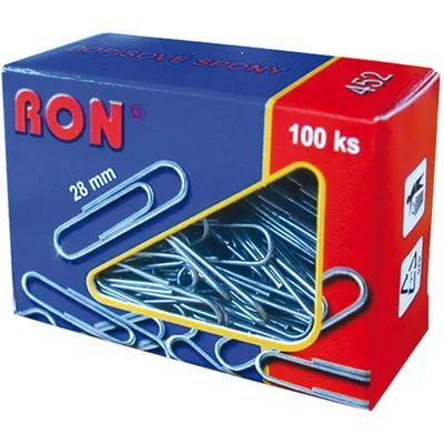 Obrázok produktu pre Spony dopisní RON, 452, 28 mm, 100 ks