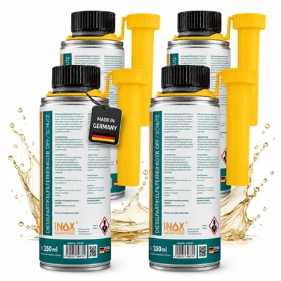 Produktbild von INOX® Dieselpartikelfilter Reiniger Additiv (DPF) 4x 250ml - Rußfilter System, KI-generiertes Bild