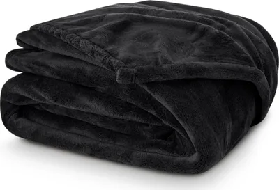 Produktbild von Mikrofleece-Decke 150x200 cm Schwarz