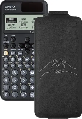 Produktbild von Casio FX-991 DE CW ClassWiz Schulrechner mit Herz-Bedruckung (Motiv 04)