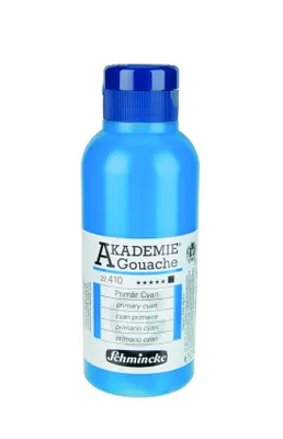 Zdjęcie produktu dla Farba gwaszowa Schmincke AKADEMIE 250 ml - 410 Cyjan podstawowy