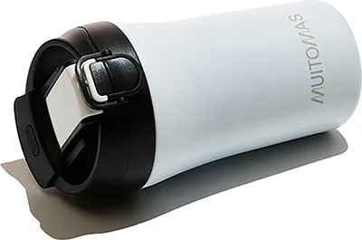 Produktbild von Muitomas WBOTTLETH350WH, Schwarz, Weiß, Edelstahl, Edelstahl, Edelstahl, 350 ml, 95 mm