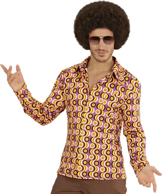 Produktbild von Herrenhemd Groovy 70s discs S/M