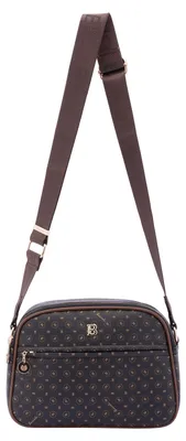 Obrázek produktu pro Dámská Crossbody Taška z  se Zipem Černá a Hnědá Nero E Marrone UNICA 19x26x9 cm 4157-BLACK_BROWN