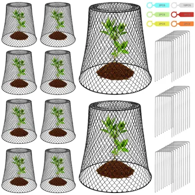 Immagine prodotto di Omgoods - Protezioni per piante con 10 reti metalliche per piante da giardino