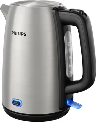 Produktbild von Philips Viva Collection HD9353/90 elektrischer Wasserkocher 1,7 l 2060 W Schwarz, Edelstahl