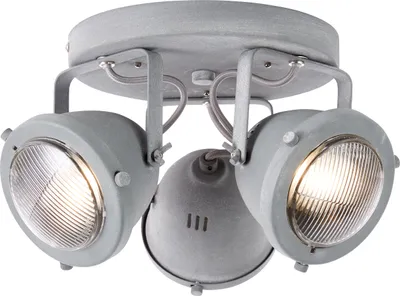Produktbild von BRILLIANT Spotrondell, 3-flammig Carmen grau IP20 GU10 5 Watt LED-Leuchtmittel inklusive und wechselbar