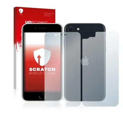 Produktbild von upscreen Schutzfolie für Apple iPhone SE 3 2022 (Display+Rückseite) Displayschutz Displayschutzfolie Folie Klar Transparent