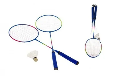 Image de Raquettes de badminton 62,5 cm 2pcs avec panier dans le filet
