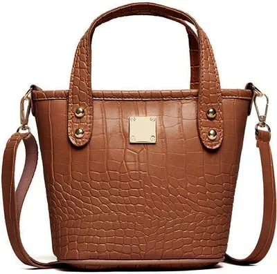 Produktbild von Damen-Ledertasche, große Schultertasche aus Rindsleder, braun