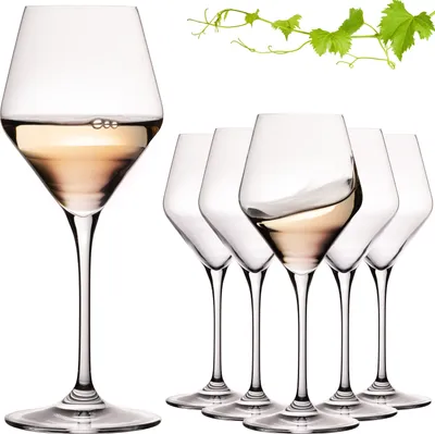 IMPERIAL 'Milano' Weißweingläser Set - 6-tlg. Elegante Chardonnay Gläser Aus Crystalline Glas, 480ml