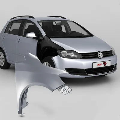 Productafbeelding van BLU Spatbord geschikt voor Volkswagen Golf V+ / Golf 5 PLUS LA7W Rechts Zilver ReflexSilber | 2005-2009 | Voorzijde | Gelakt | Montageklaar