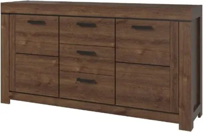 Image de Large commode et étagères pour le salon Brass