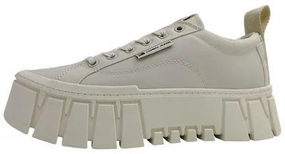 Produktbild von Tommy Hilfiger Flatform Chunky sportlicher Schnürer Beige in Gr. 37