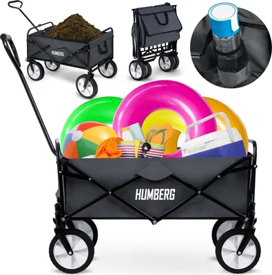 Image de Chariot de transport pliable 80L Humberg HM-511