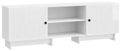 Zdjęcie produktu dla Szafka pod telewizor Biały Wysoki Połysk 150 x 31 x 50 cm