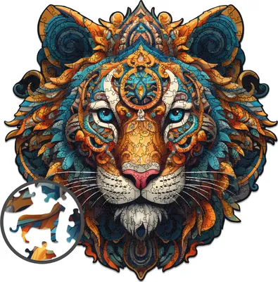 Produktbild von Milliwood Holzpuzzles - Peace and Harmony - Tiger Mut - 400 Teile