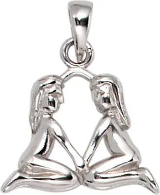 Produktbild von JOBO Anhänger Sternzeichen Zwilling 925 Sterling Silber rhodiniert