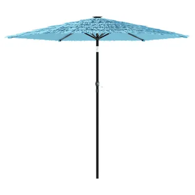Image de vidaXL Parasol avec mât en acier bleu 268x268x226 cm