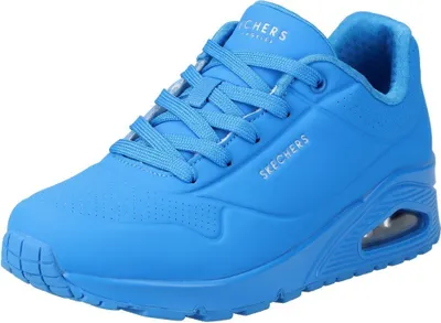 Produktbild von Skechers Damen Schnürschuhe Sportlich Gummisohle blau