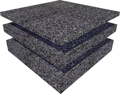 Produktbild von HSI Terra Unterlegpads für Terrasse 7 x 7 x 6 cm Kautschukgranulat schwarz - 30 Stk.